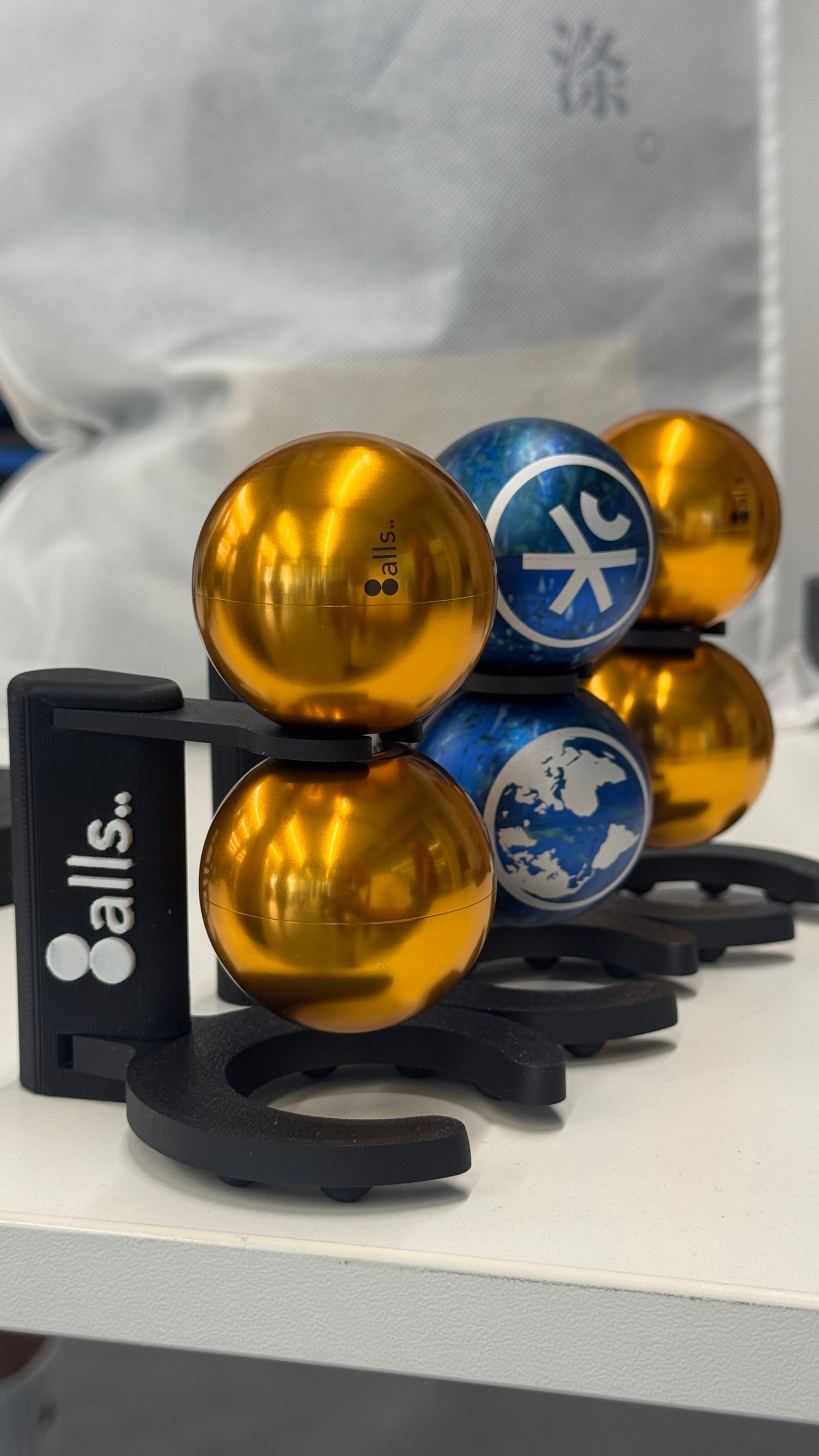 BALLS YoYos on the stand