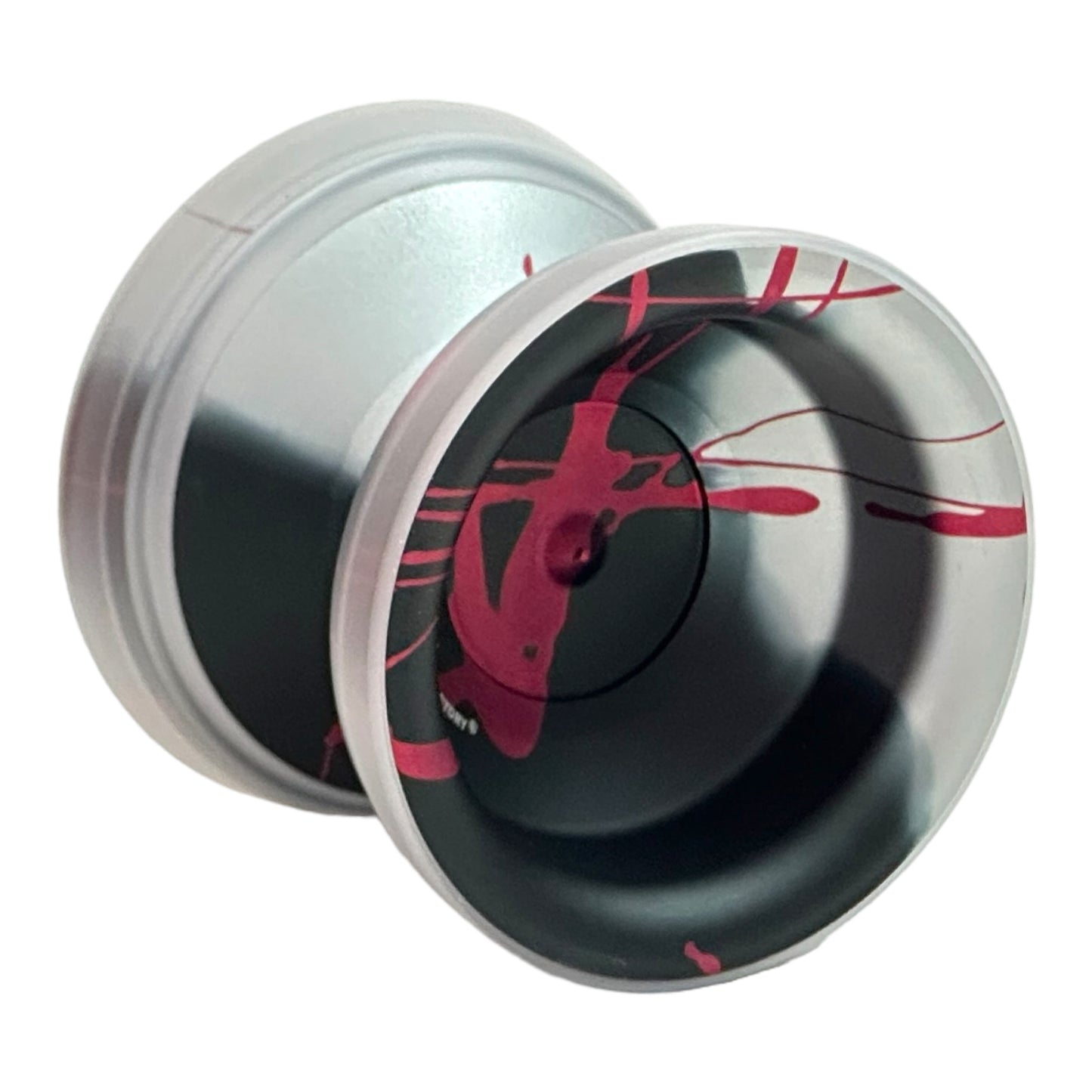 kim 23 yoyo silver black red splash