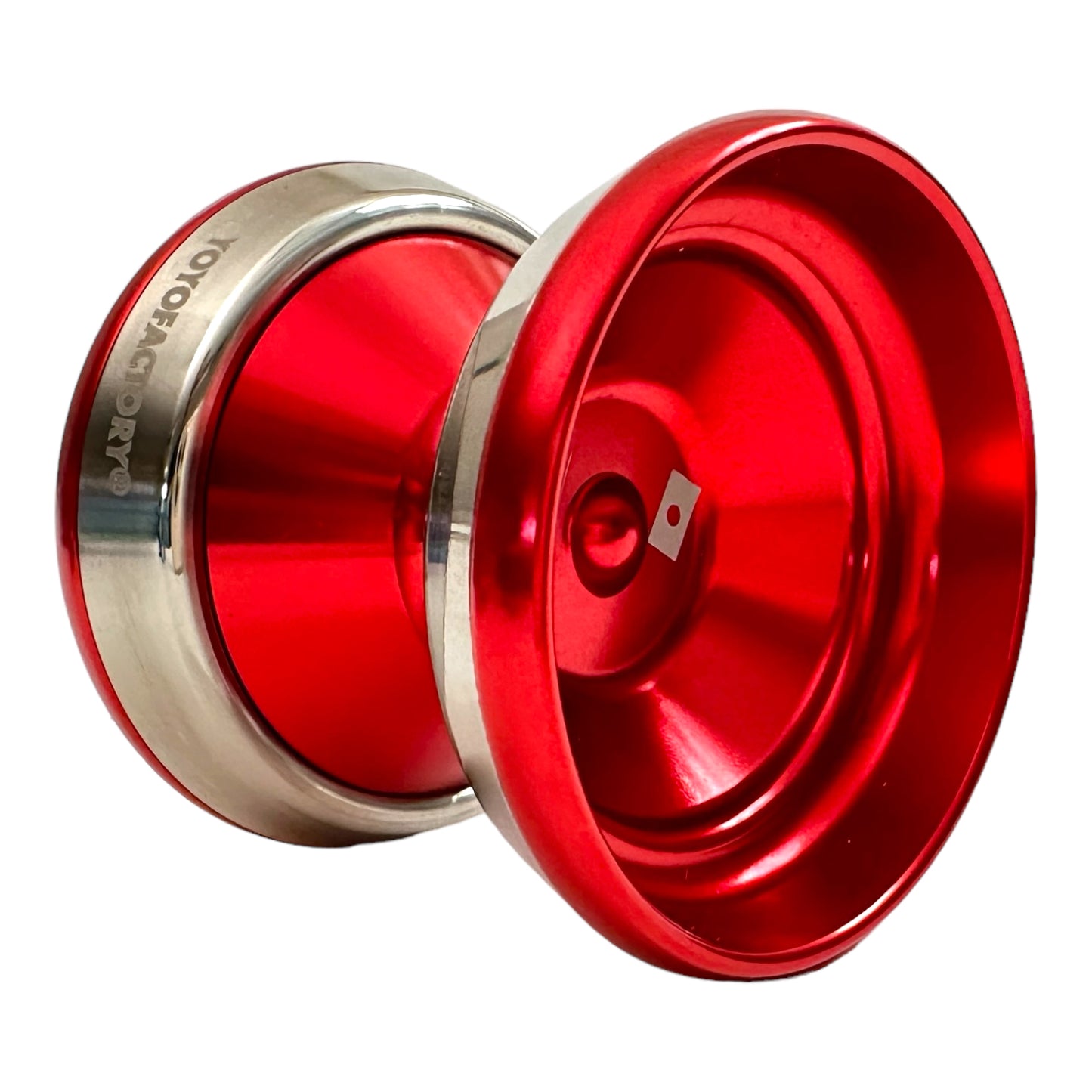 IQ YoYo red silver side view
