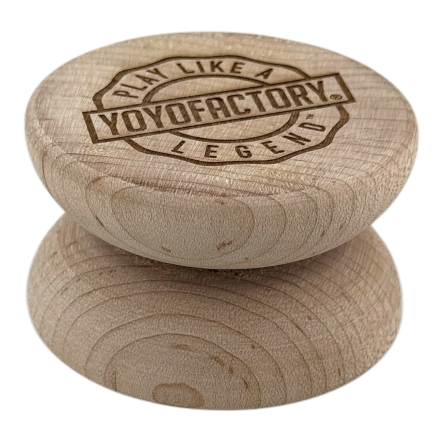 Legend Wing Wood YoYo raw inside
