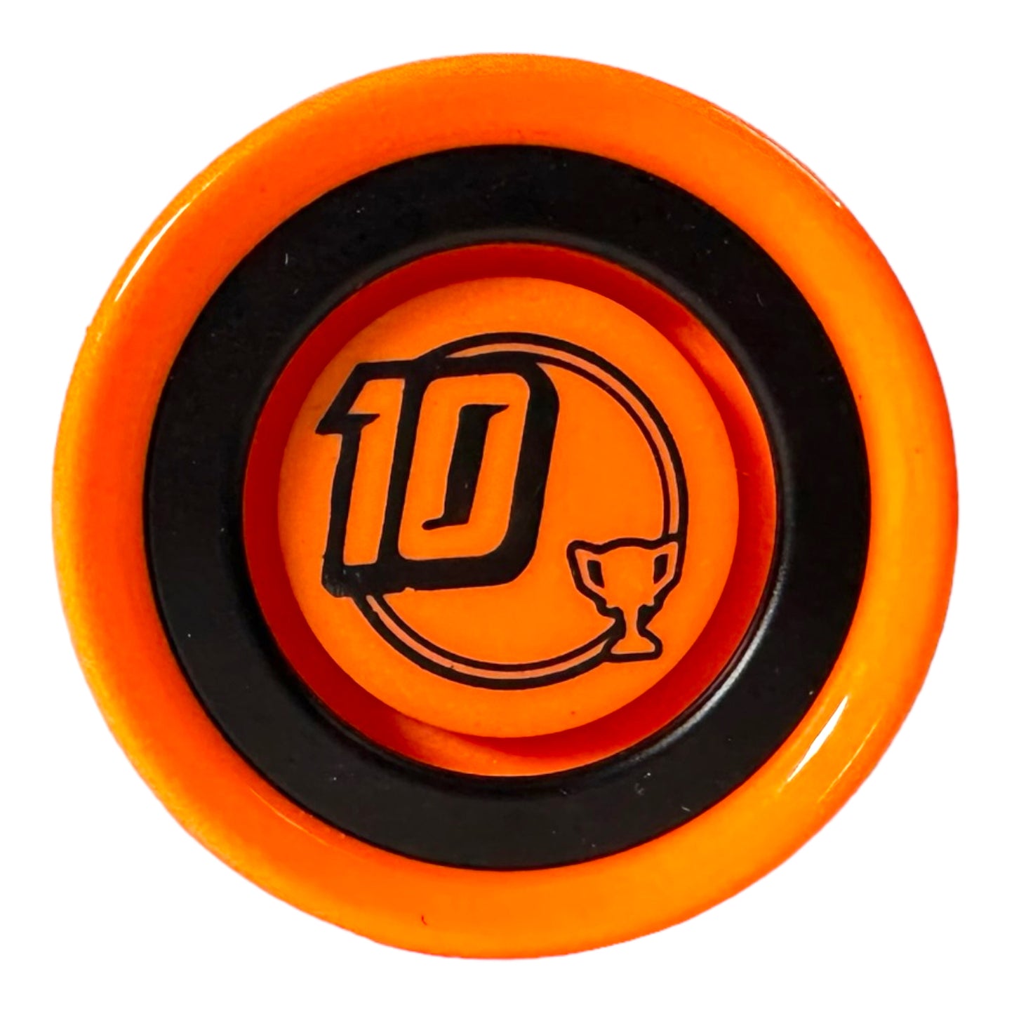 NorthStar YoYo orange with black rim face on view
