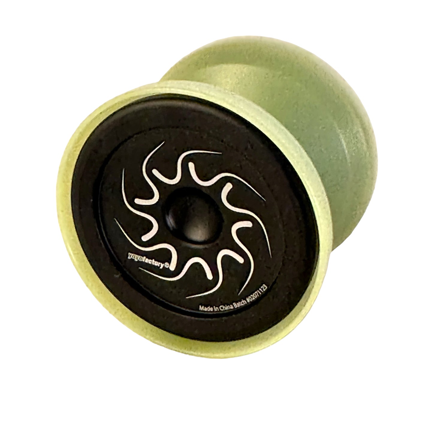 nine dragons yoyo - black with glow caps