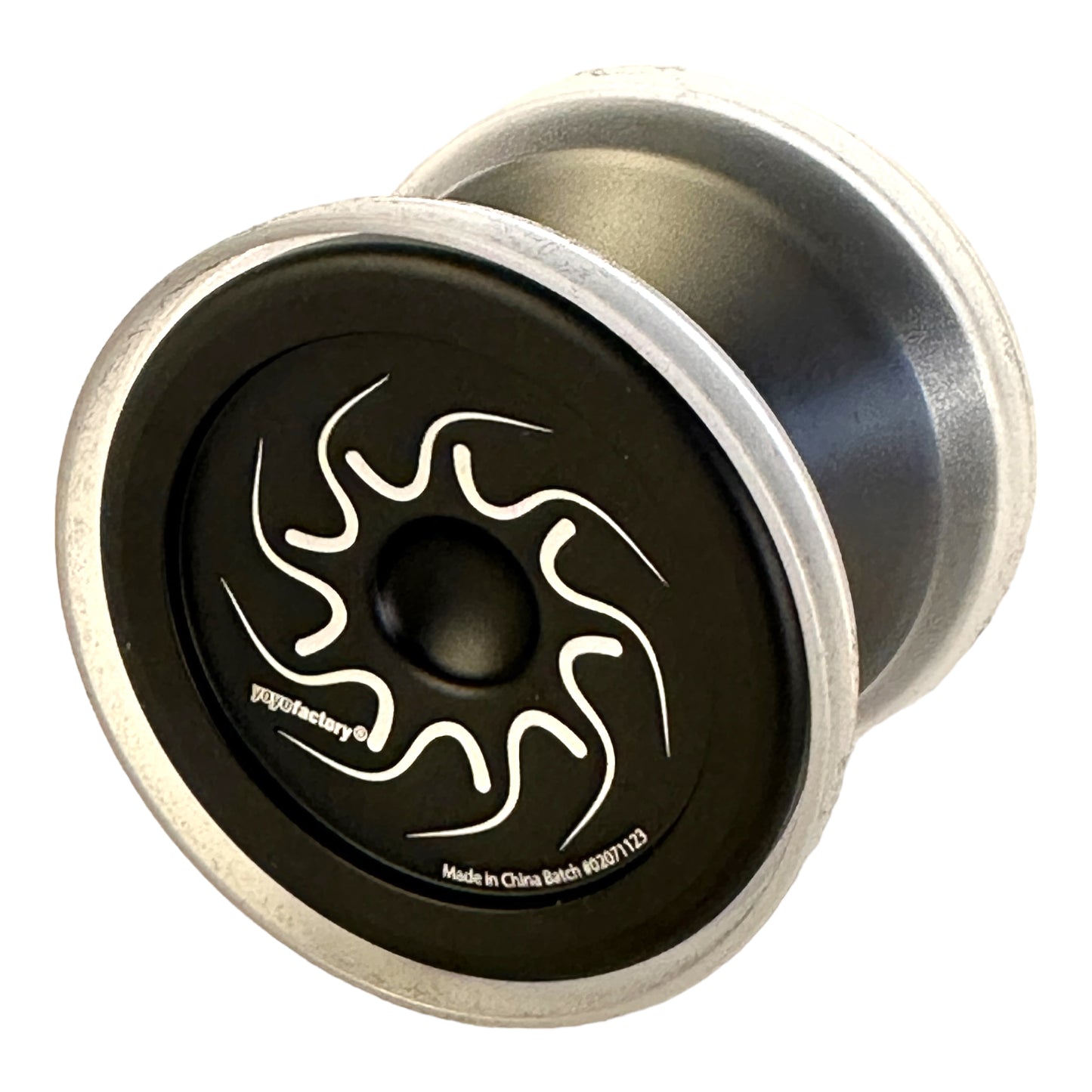 nine dragons yoyo - black with clear caps