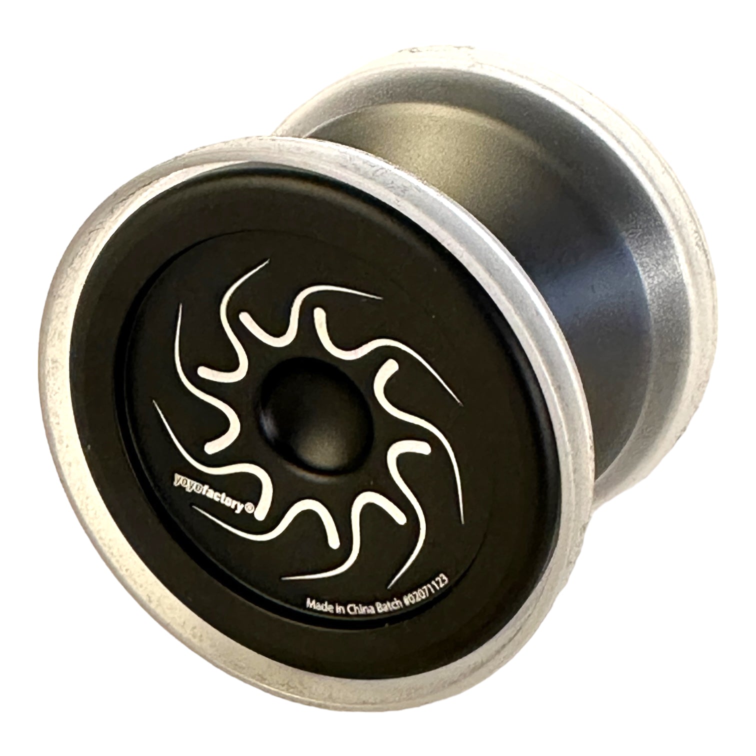 nine dragons yoyo - black with clear caps