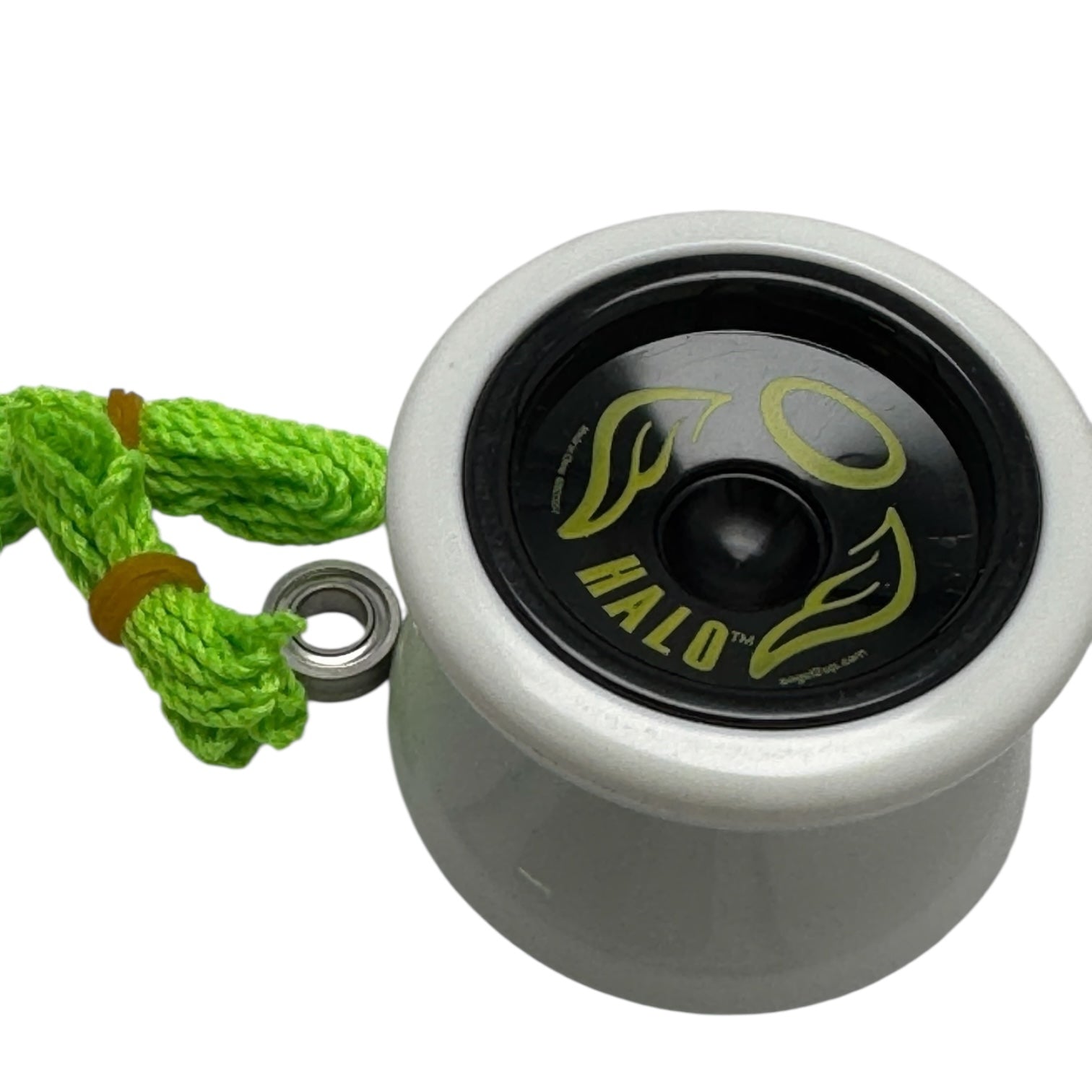 HALO YoYo - PLASTIC -  white with black caps kit