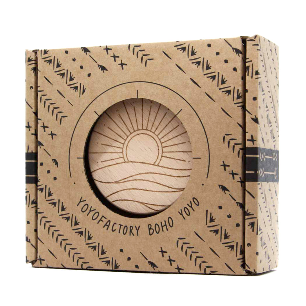 BoHo Wooden Yoyo in the box