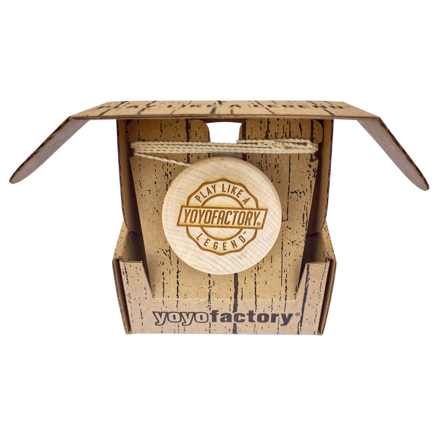 Legend Wing Wood YoYo open