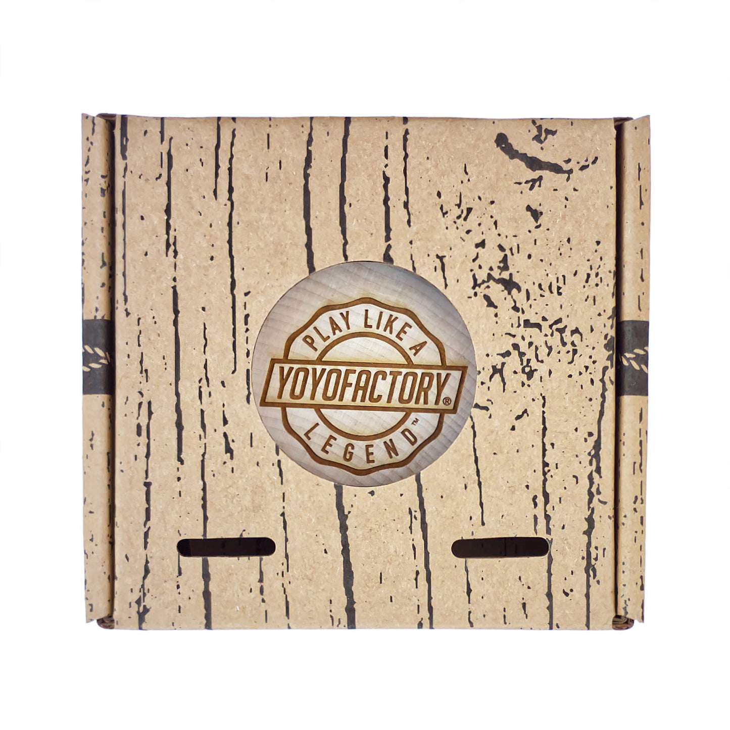 Legend Wing Wood YoYo in the box top view