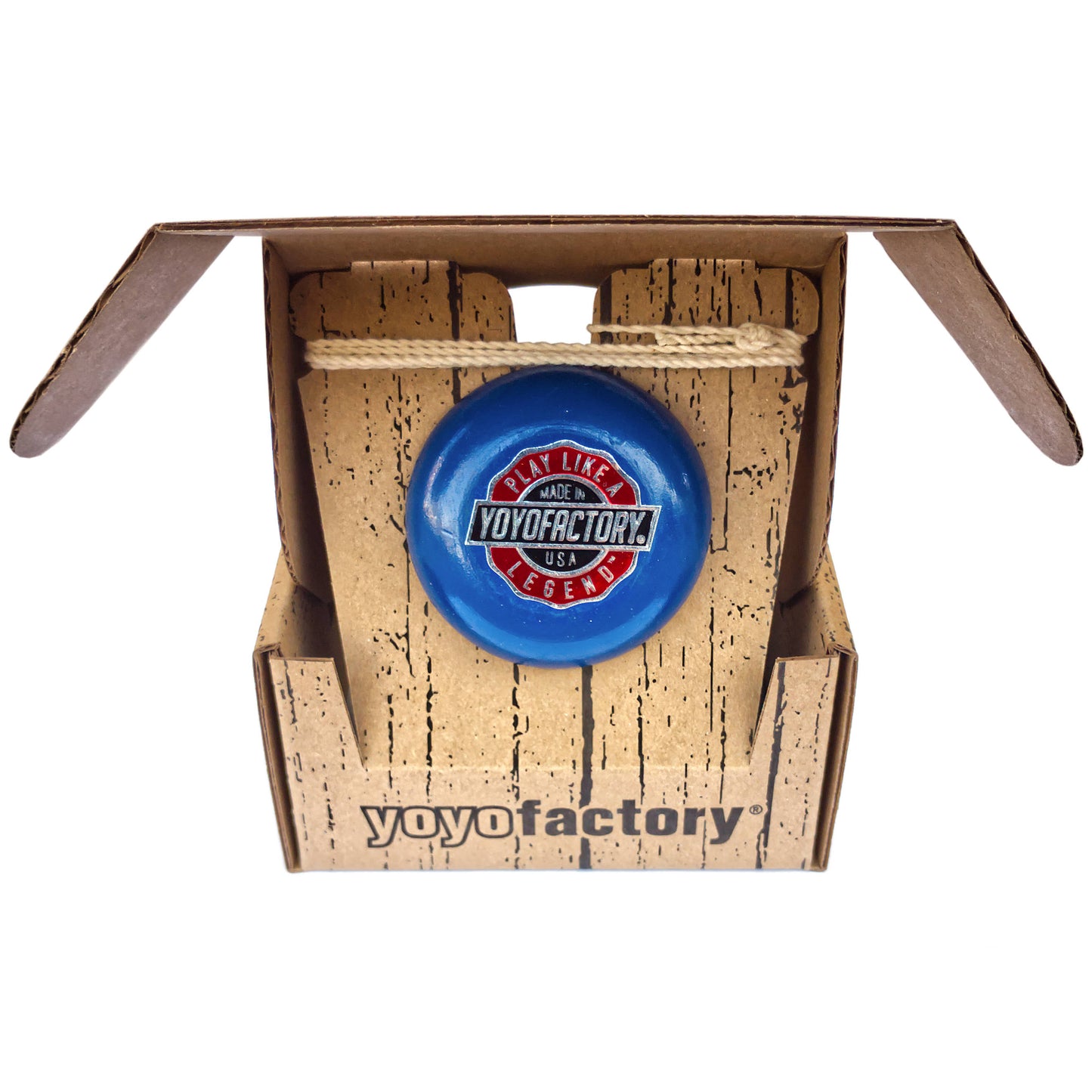 Legend Wood YoYo blue open box