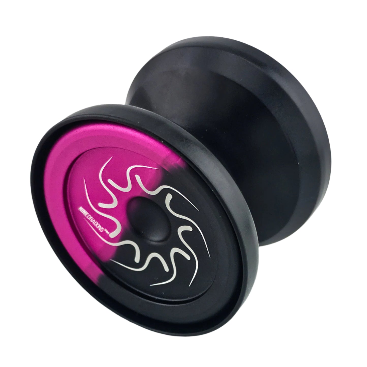 nine dragons yoyo black pink with black caps