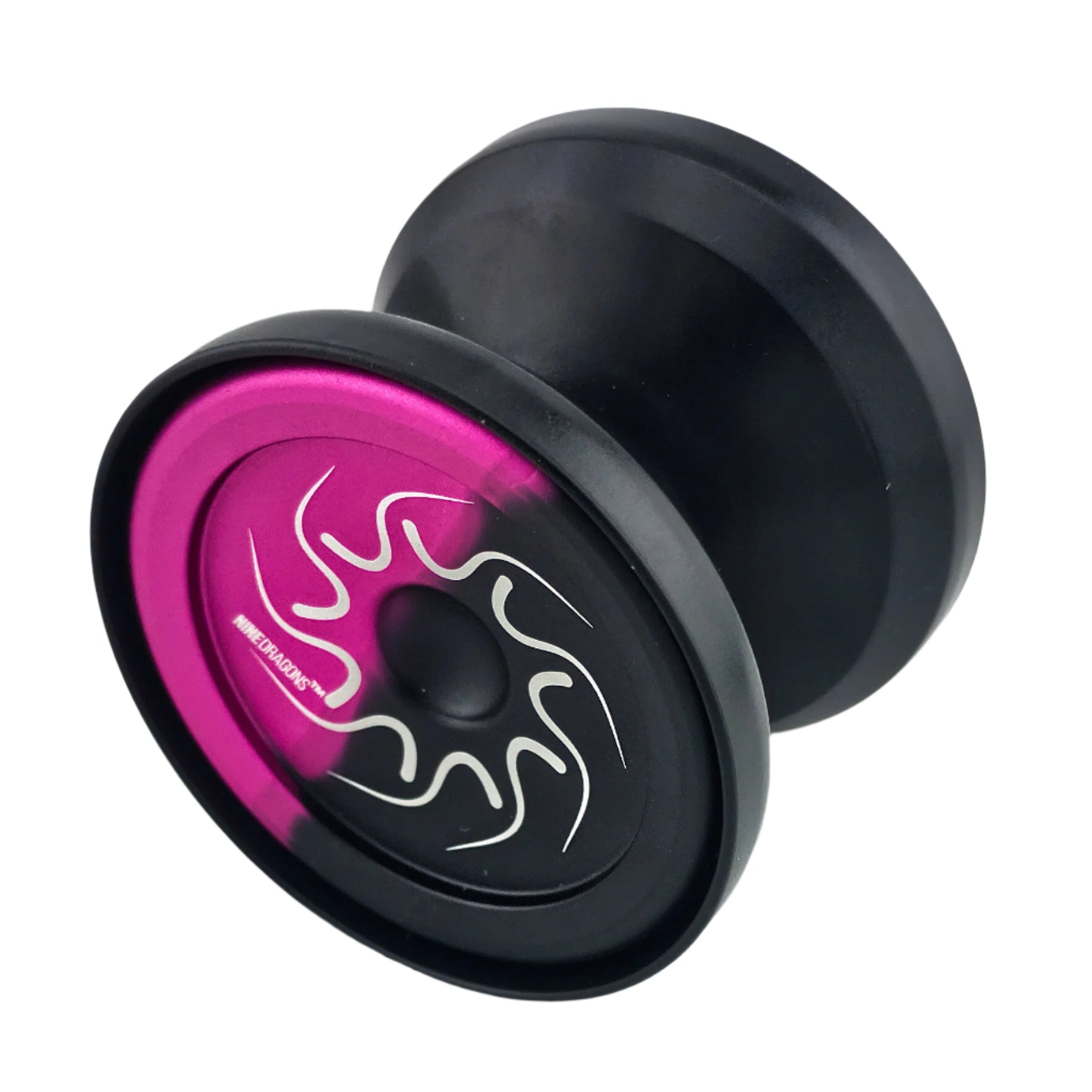 nine dragons yoyo black pink with black caps