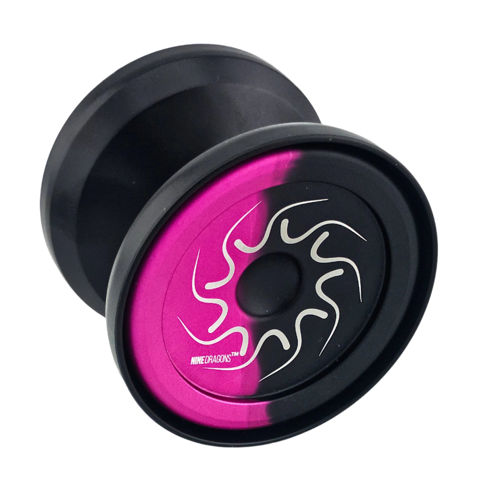 nine dragons yoyo black pink with black caps