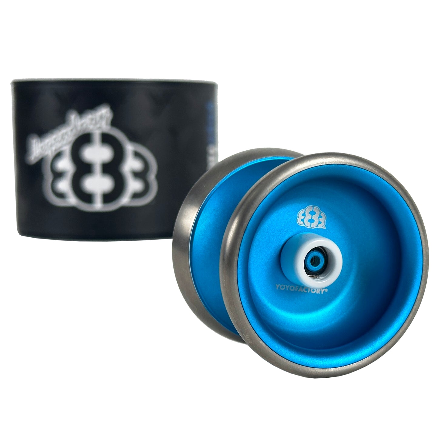 legendary 888 yoyo aqua silver