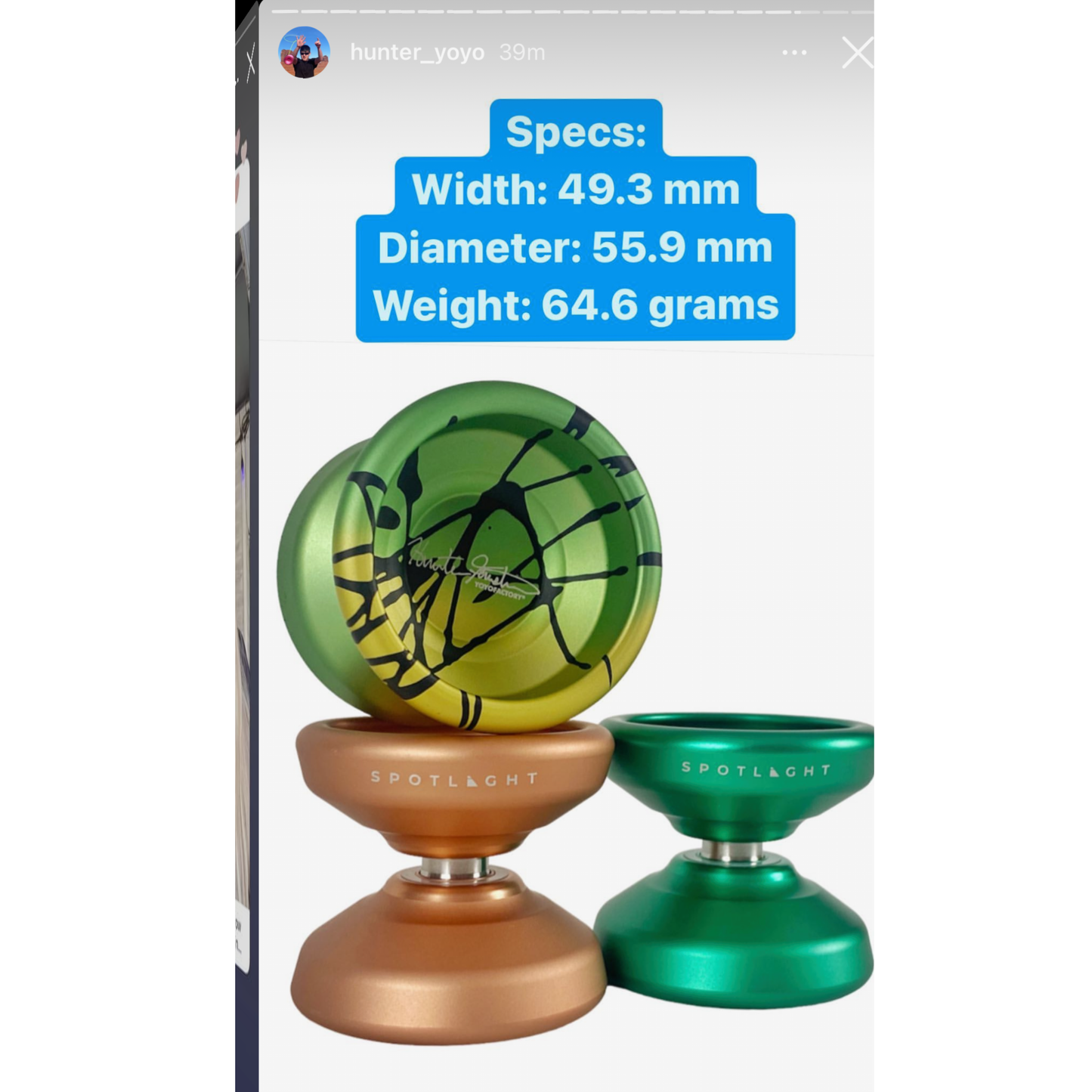Spotlight Ultra YoYo specs