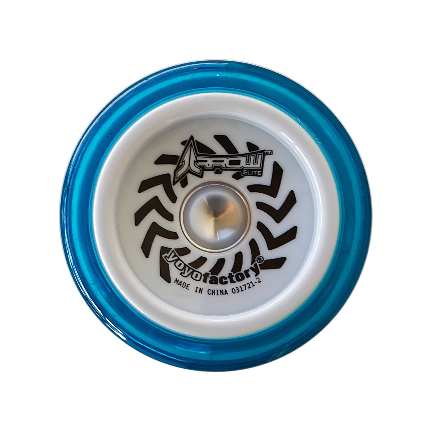 arrow yoyo aqua with white cap side view