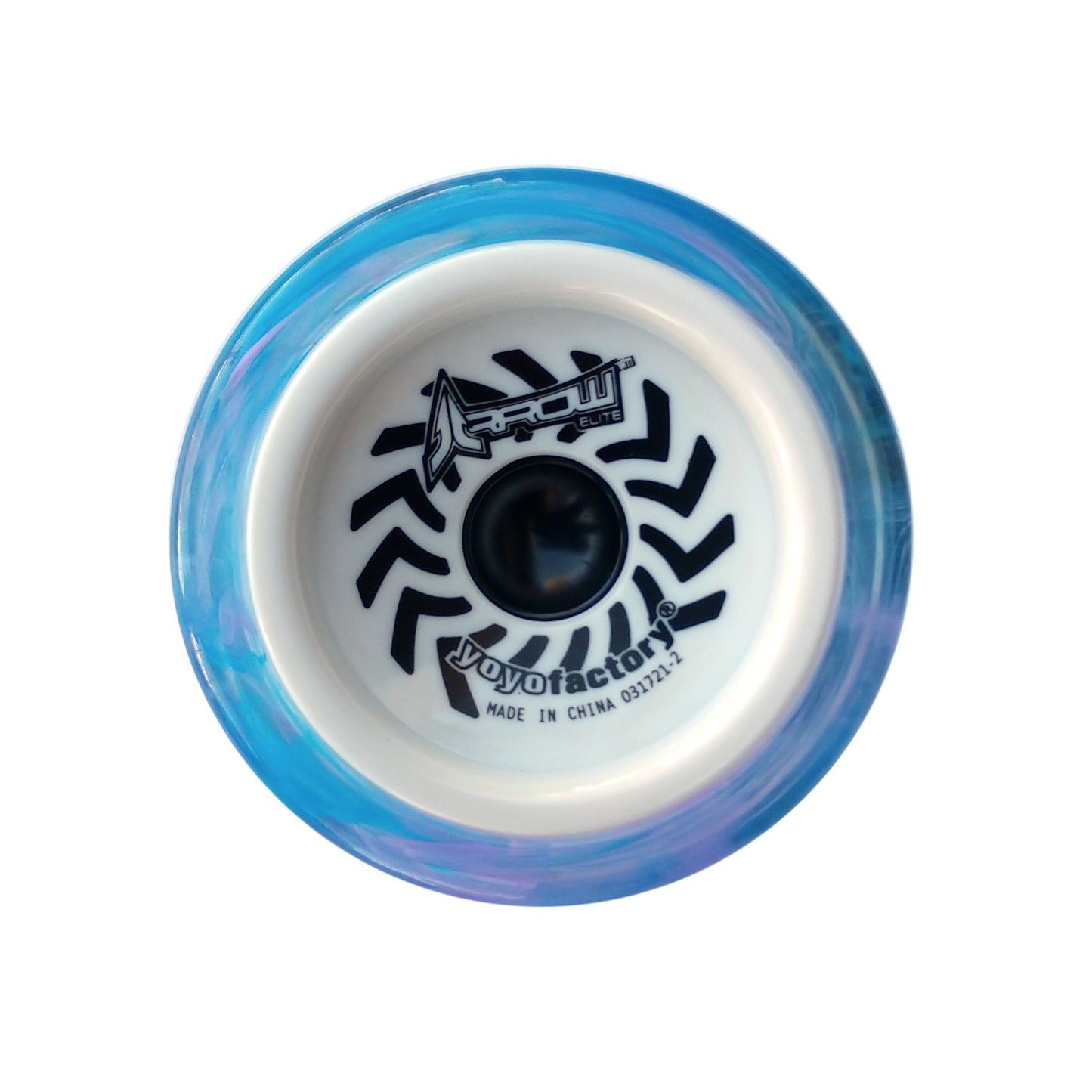 arrow yoyo galaxy with white cap side view