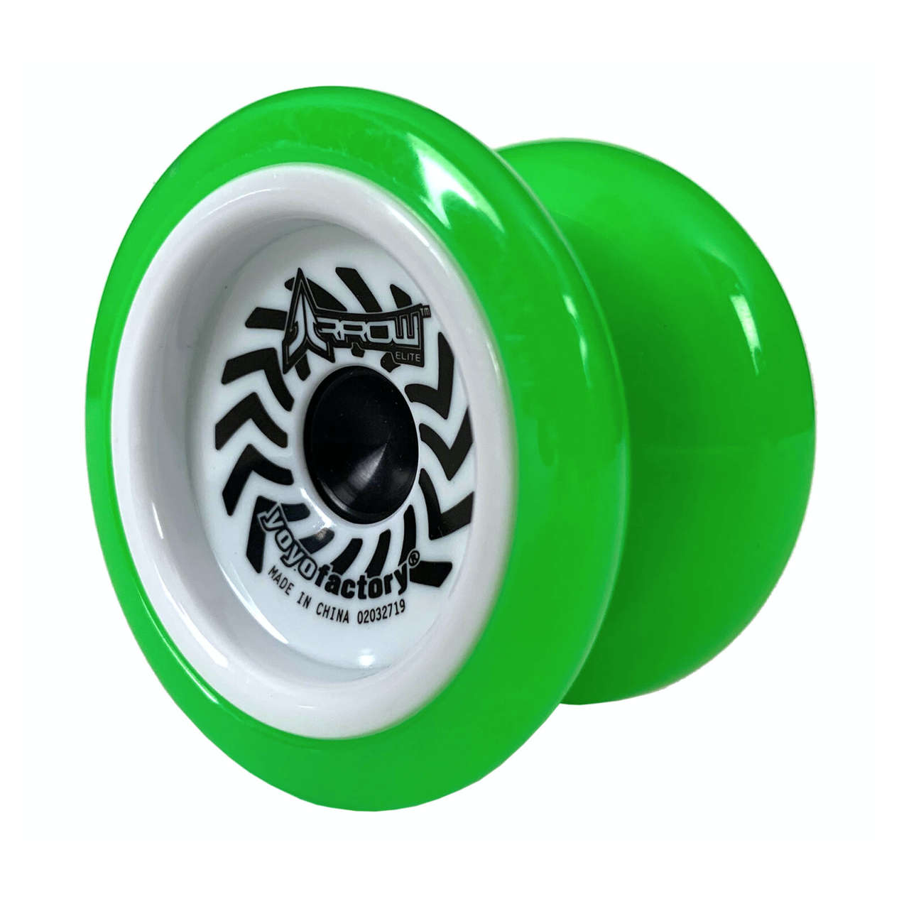 arrow green yoyo with white cap