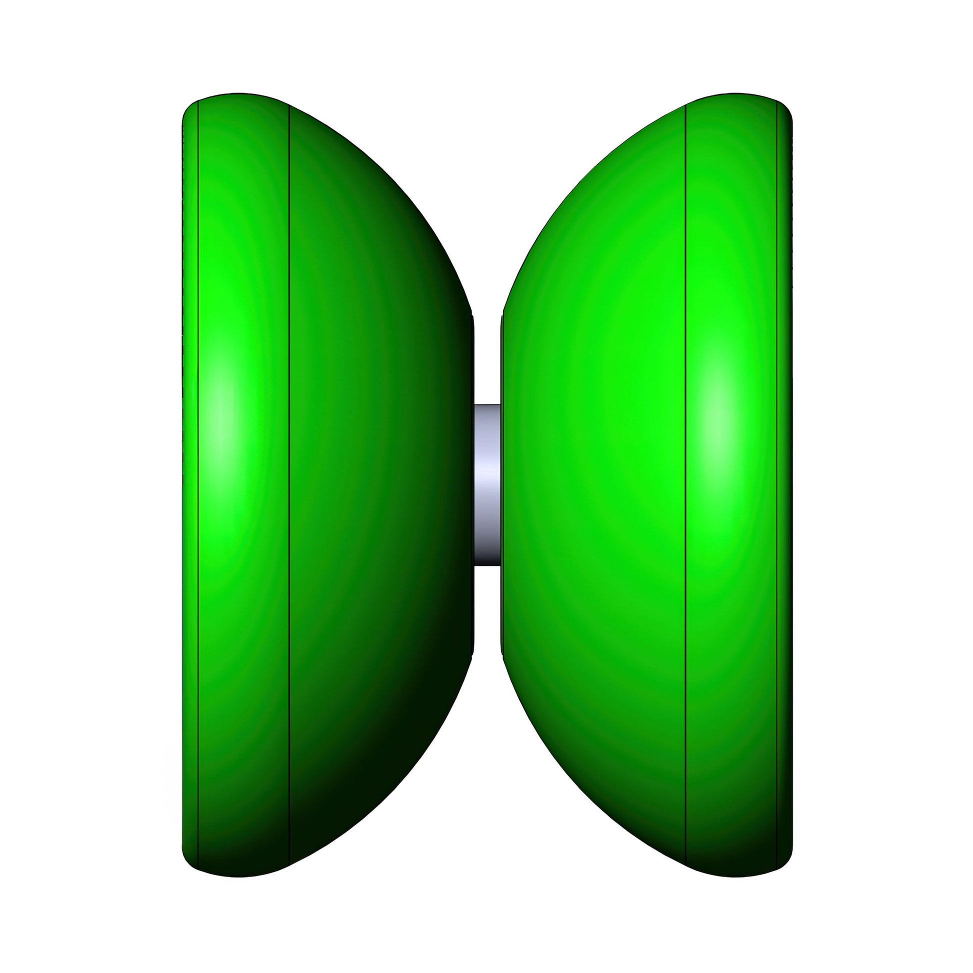 3d Printed wing YoYo bearing view