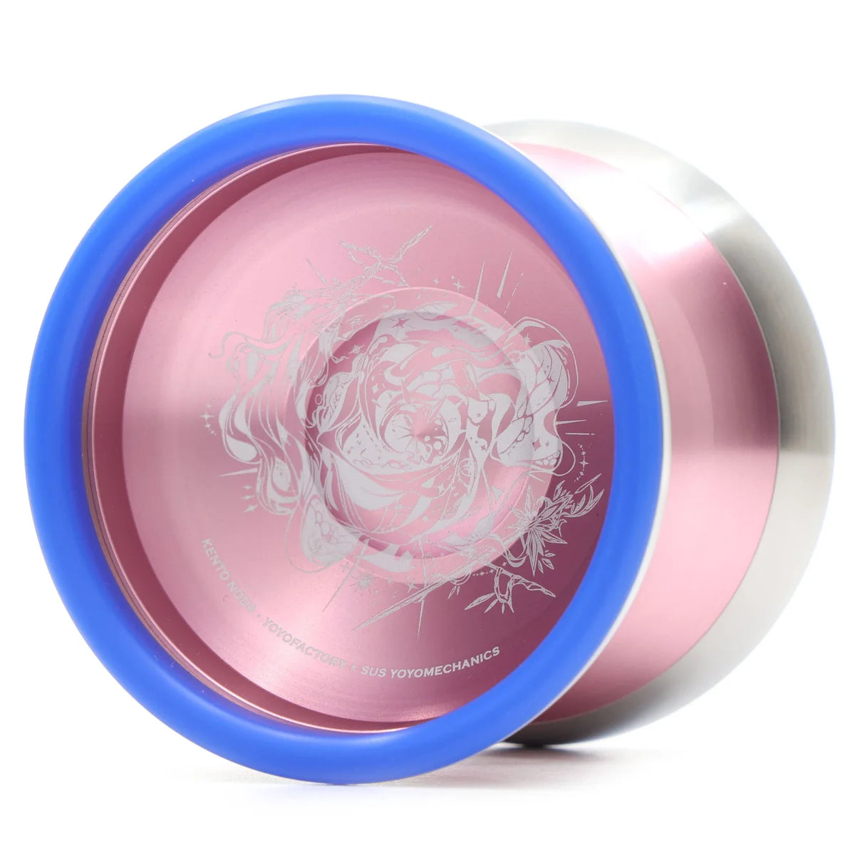 Cartesian yoyo pink blue and silver