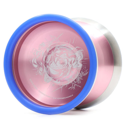 Cartesian yoyo pink blue and silver