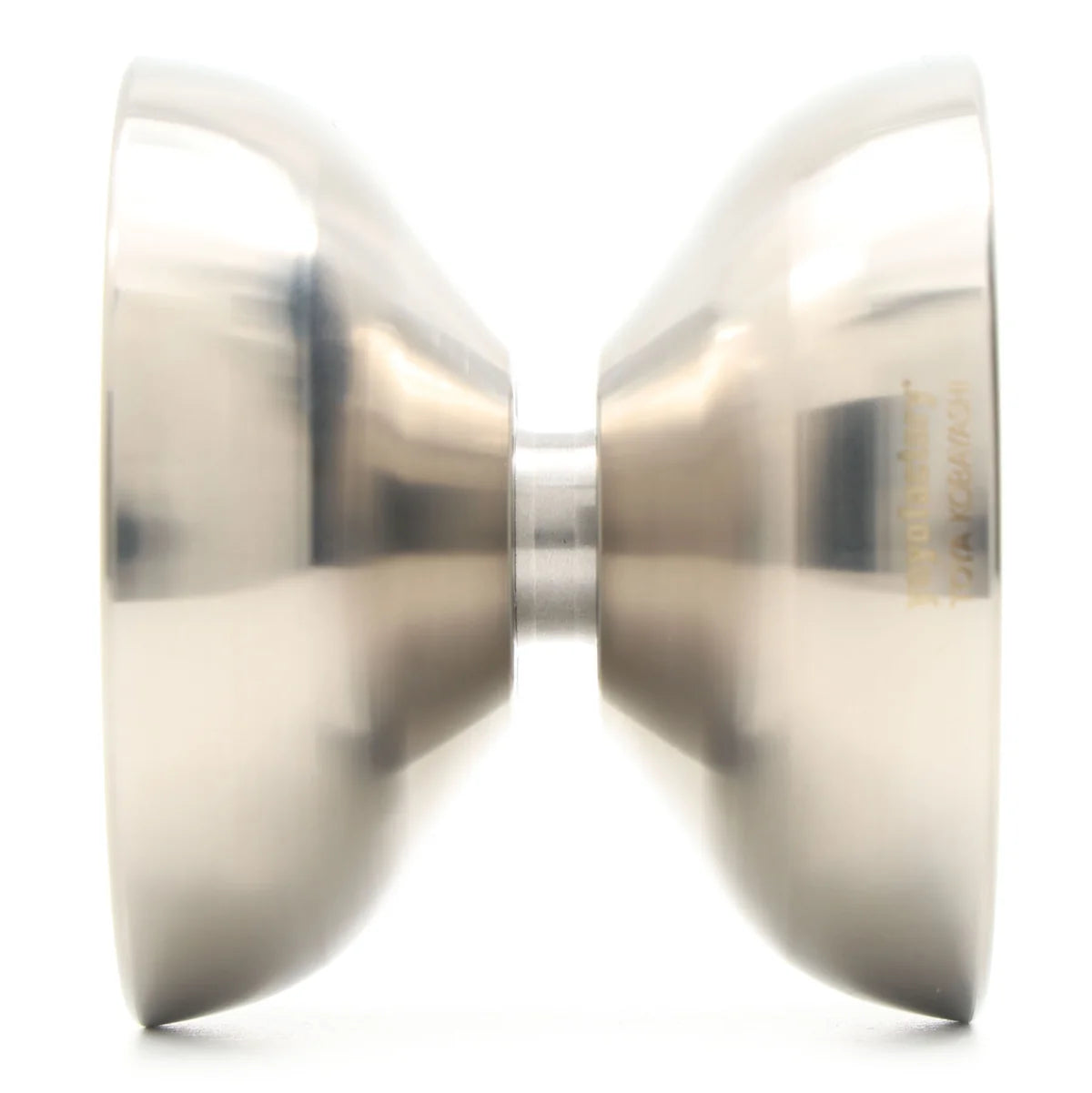 MOZ Titanium YoYo shown from the side against a clean white background.