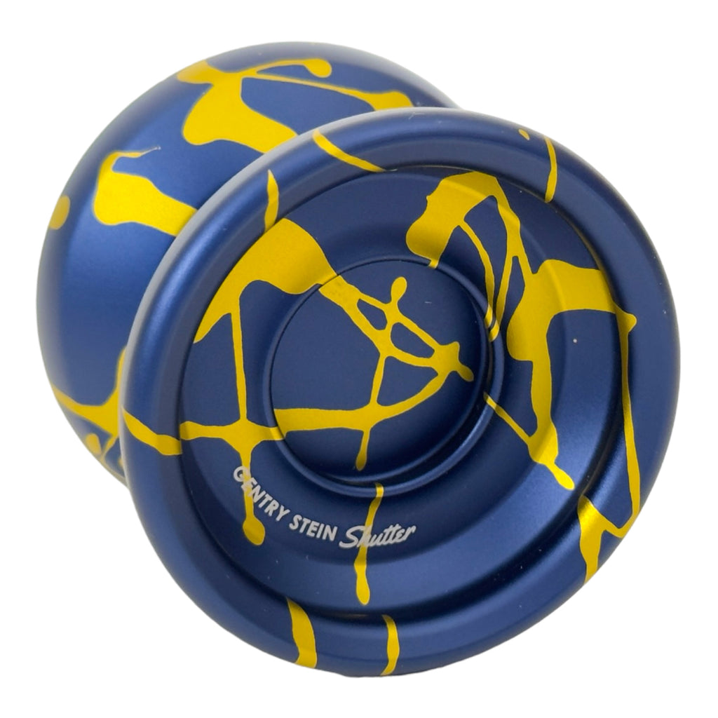 Shutter YoYo blue with yellow splash side view