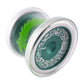 99 Dragons Bi-Metal YoYo Green and silver, with dragon design on a white background