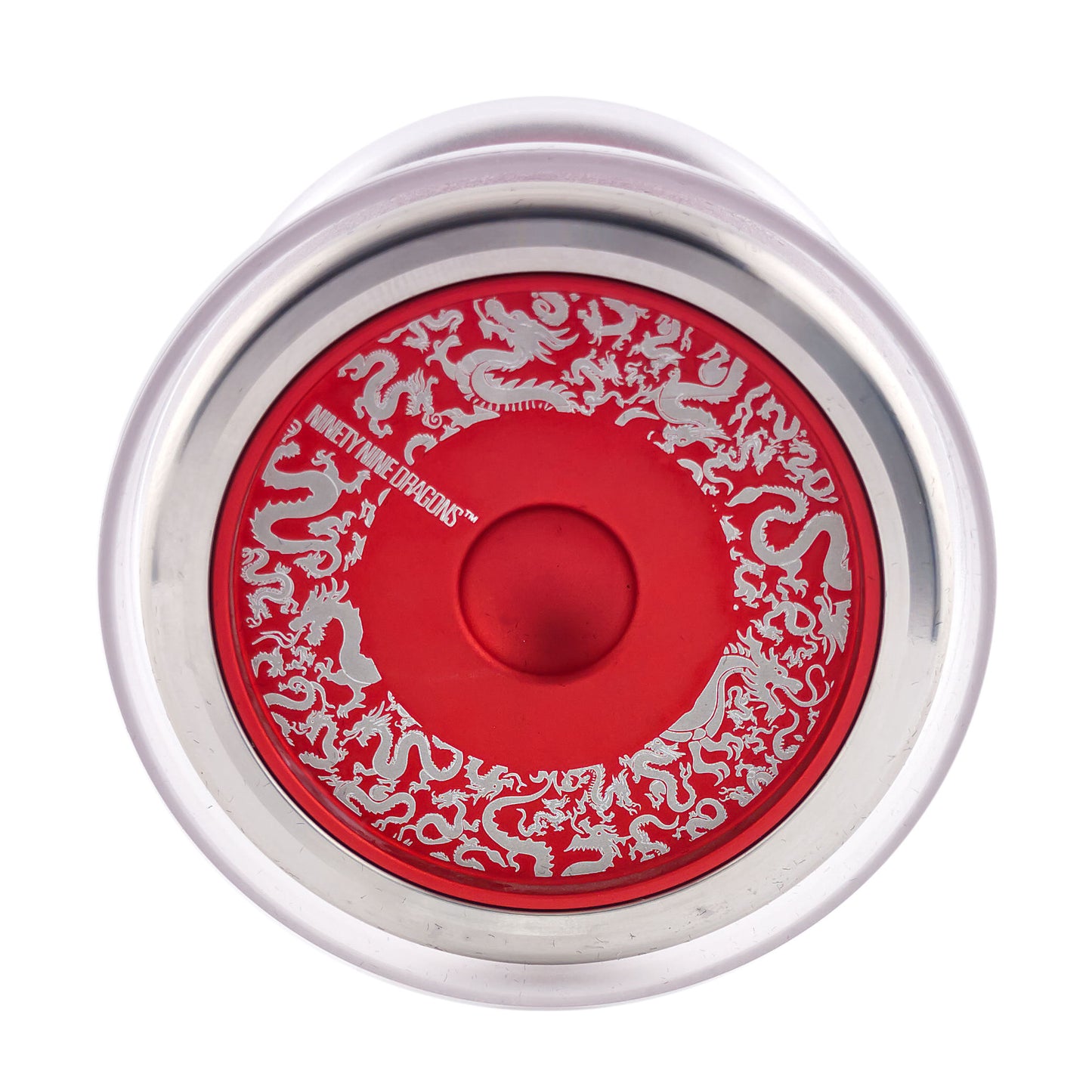 99 Dragons Bi-Metal YoYo red side view