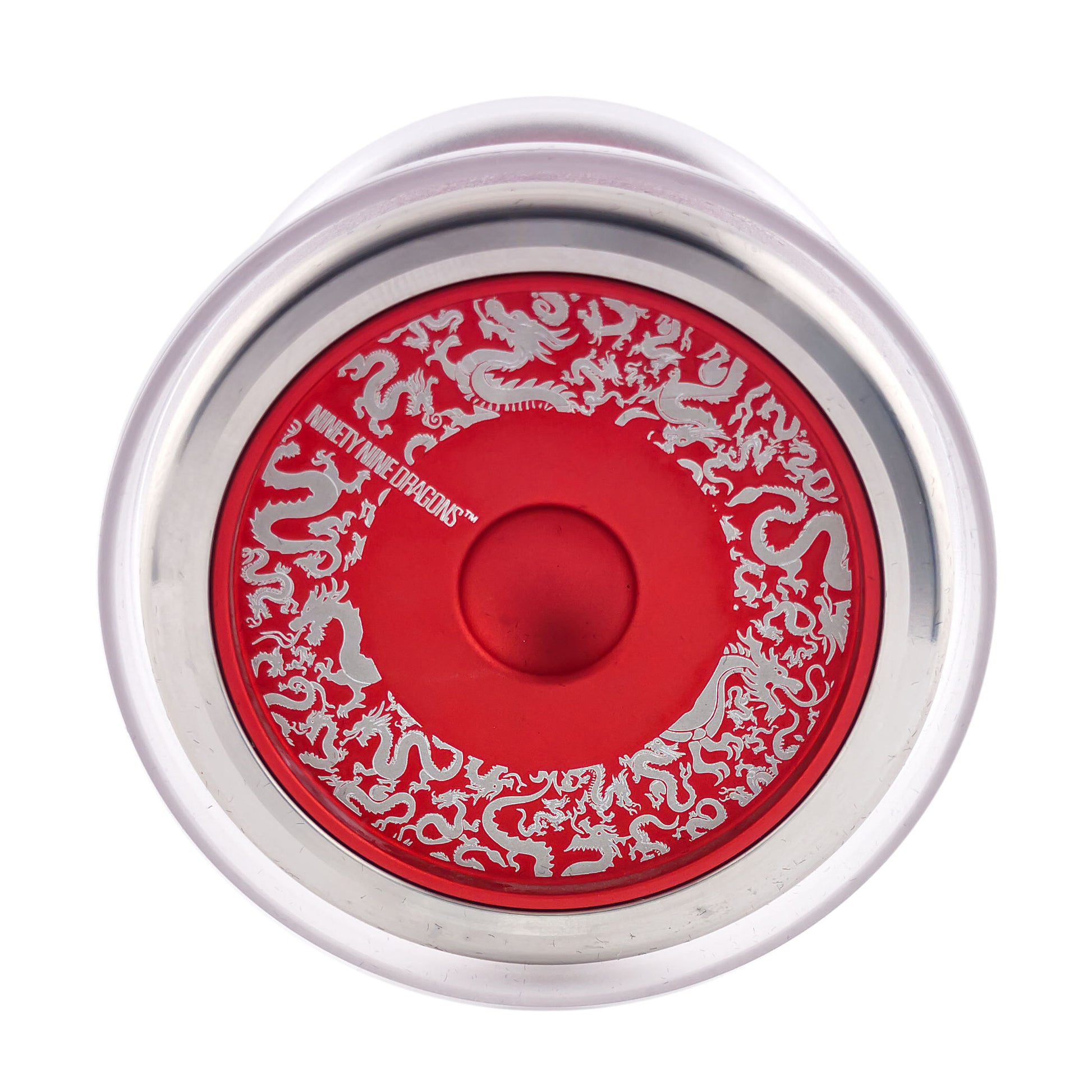 99 Dragons Bi-Metal YoYo red side view