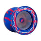 DNA King YoYo blue and red splash