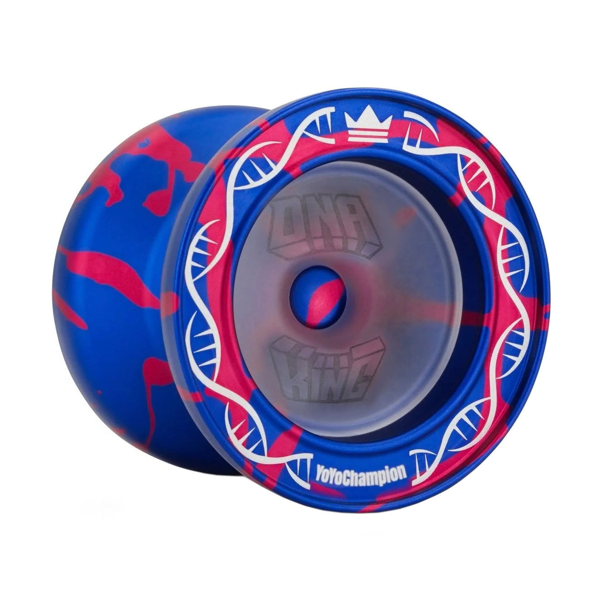 DNA King YoYo blue and red splash