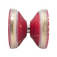The Miracle YoYo - red with gold splash bearing view
