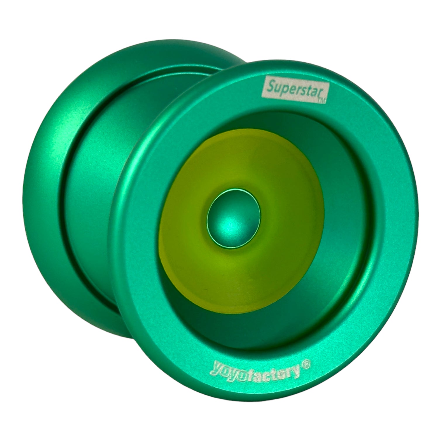 Superstar YoYo green with yellow cap side view
