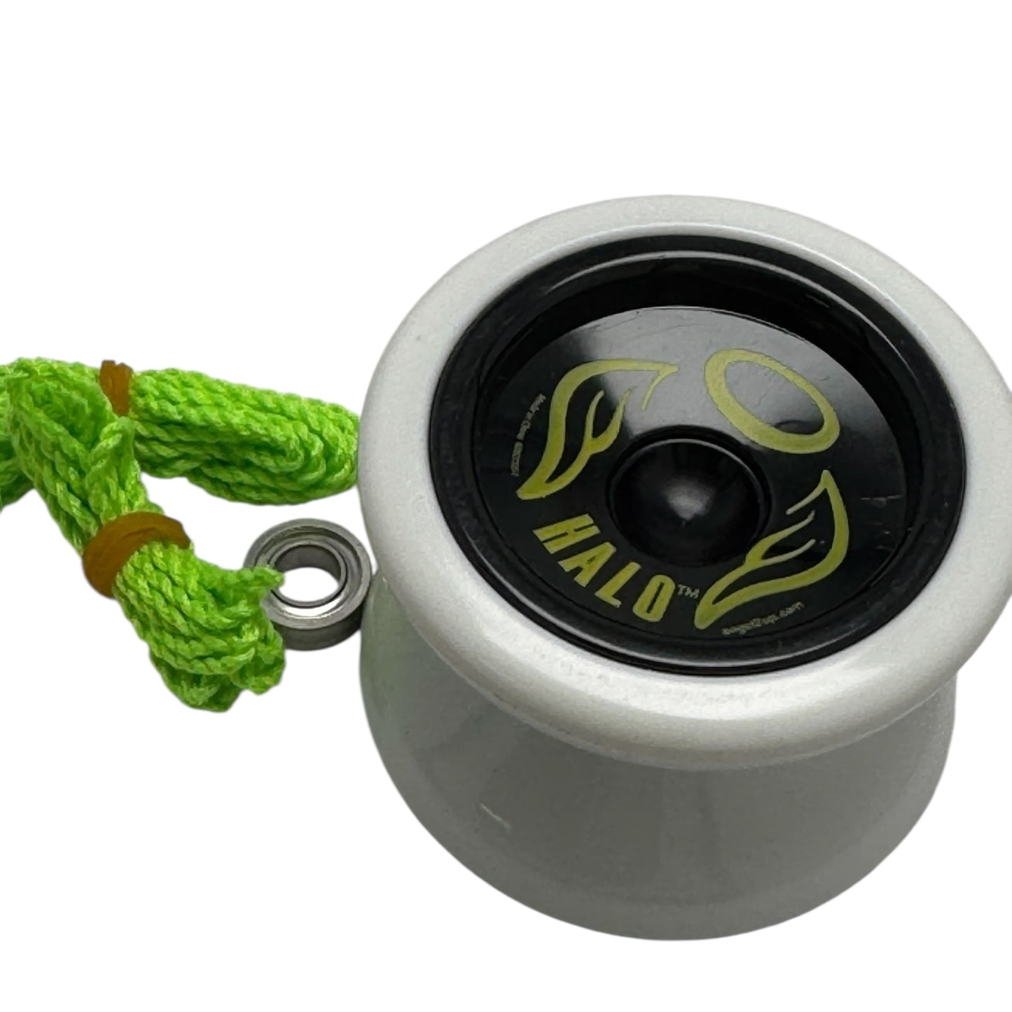 HALO YoYo - PLASTIC -  white with black caps kit