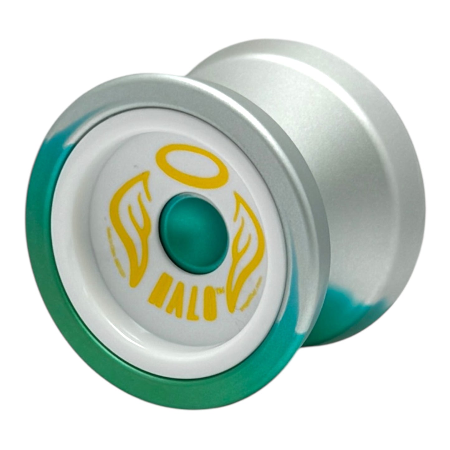 Metal HALO YoYo silver green
