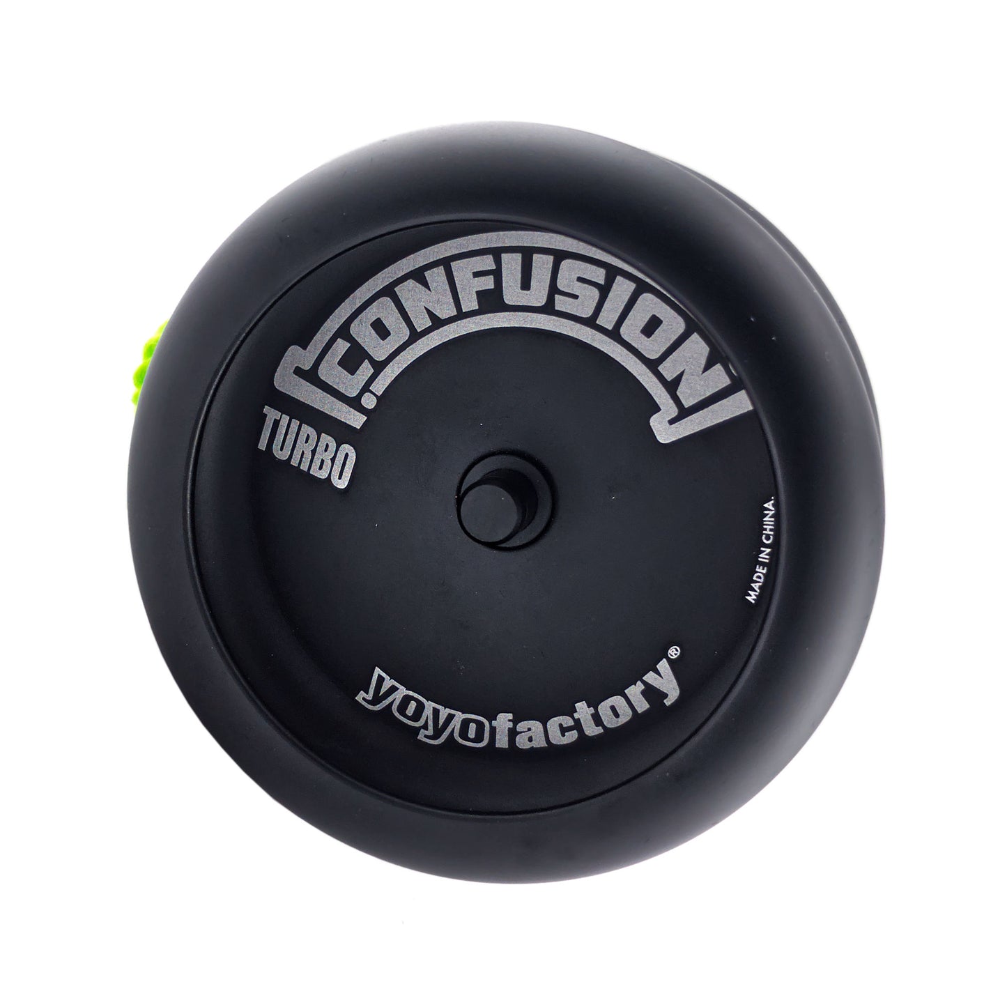 Turbo Confusion yoyo black, side view