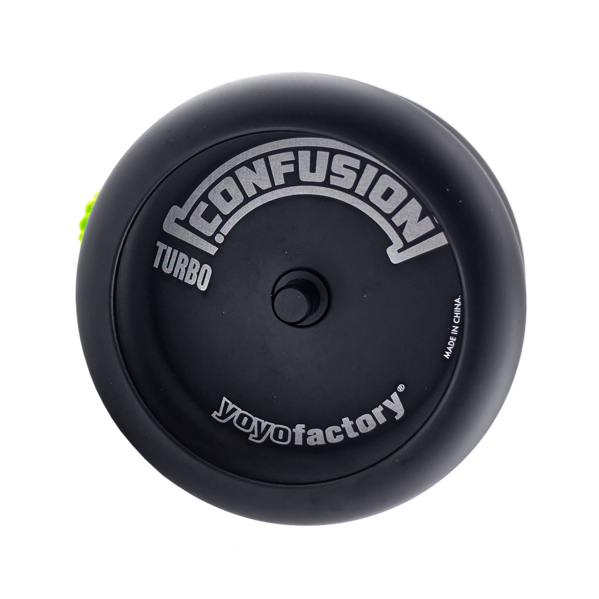 Turbo Confusion yoyo black, side view