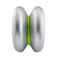 Turbo Confusion yoyo silver, center view