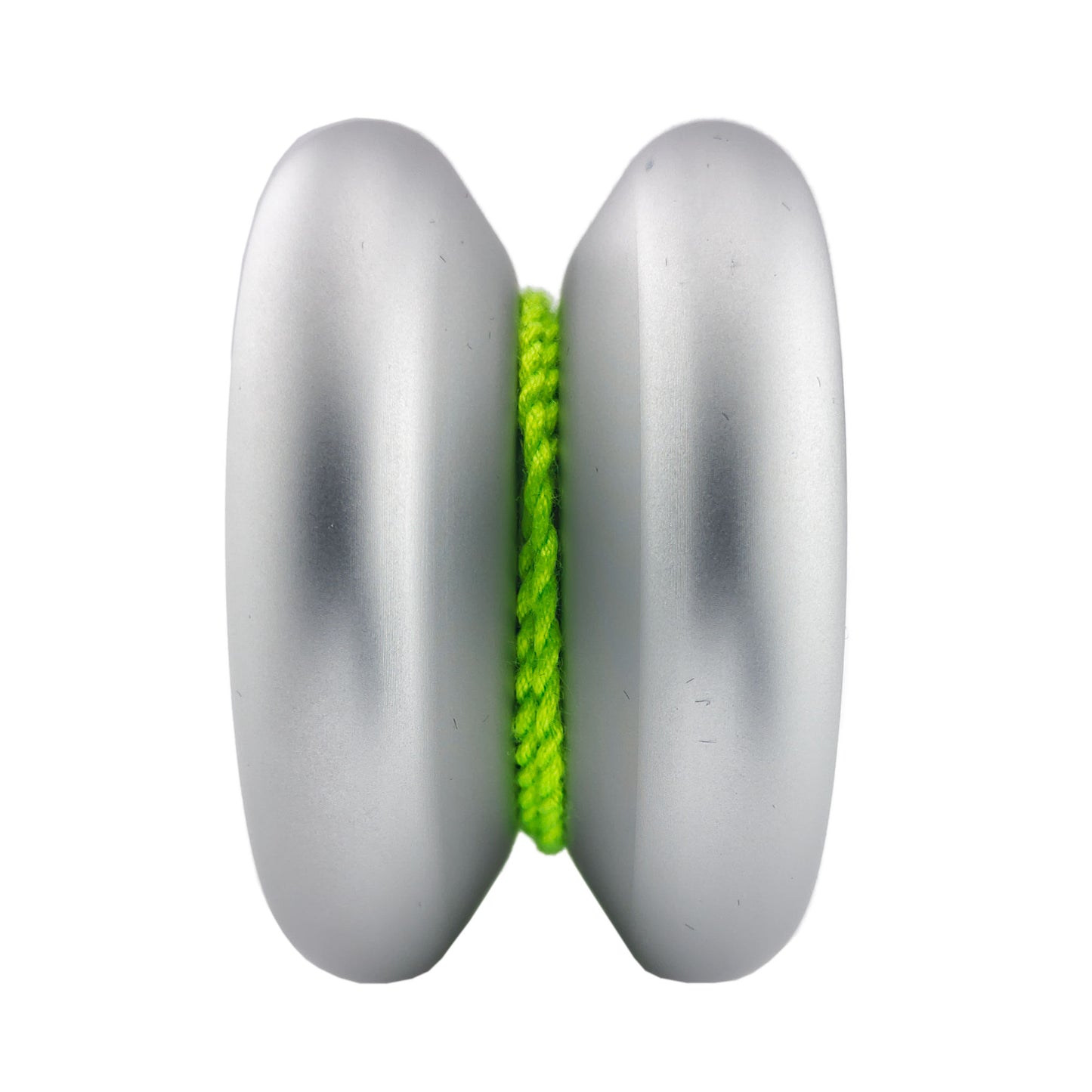 Turbo Confusion yoyo silver, center view