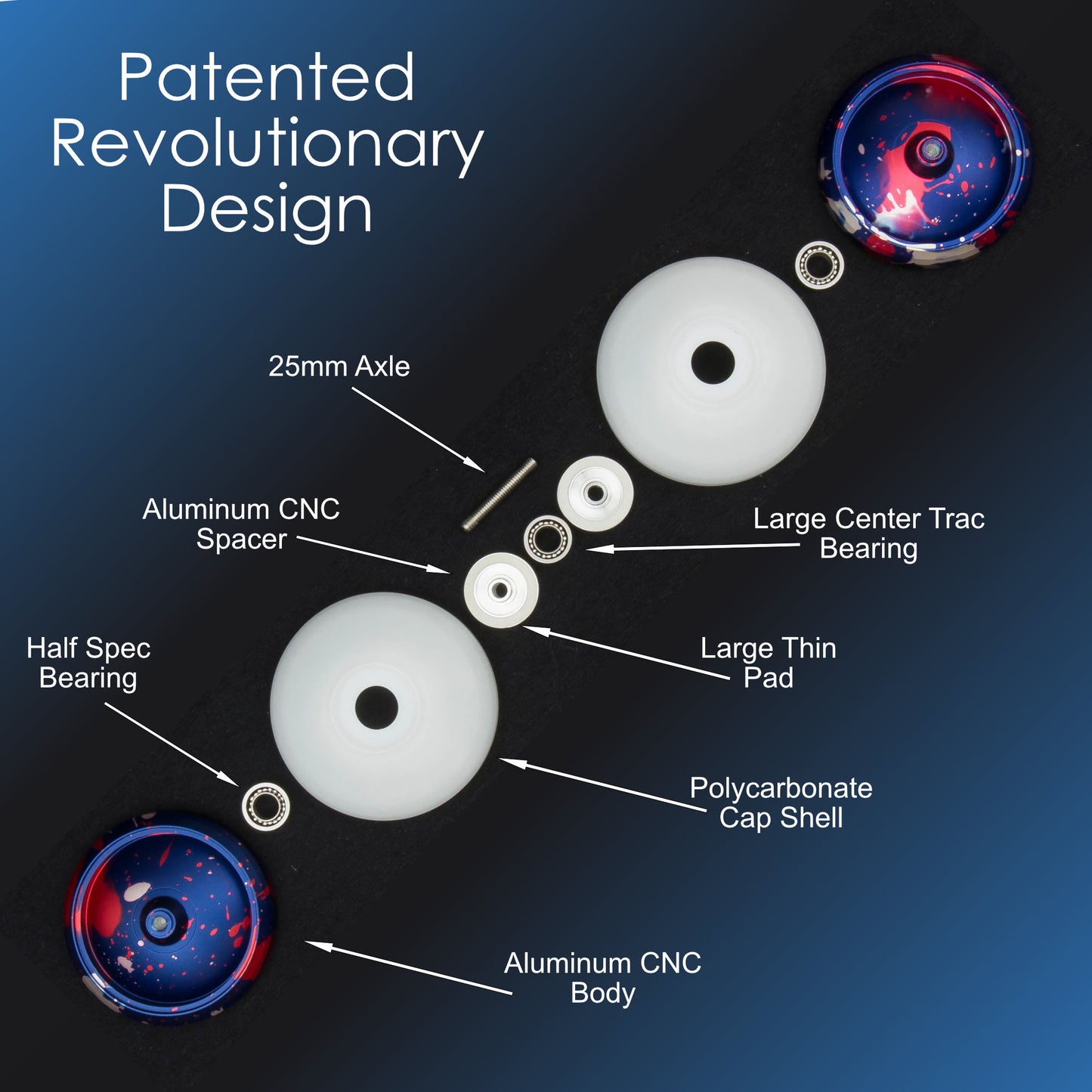 nine dragons yoyo exploded view