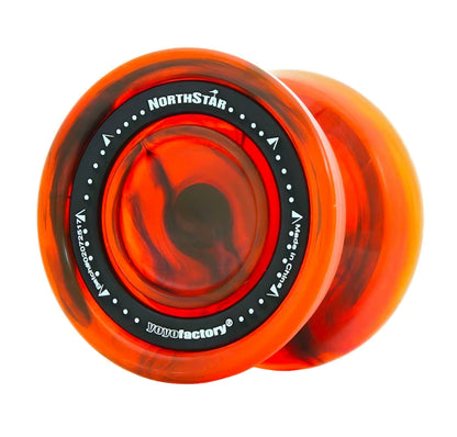 NorthStar YoYo orange marble finger spin