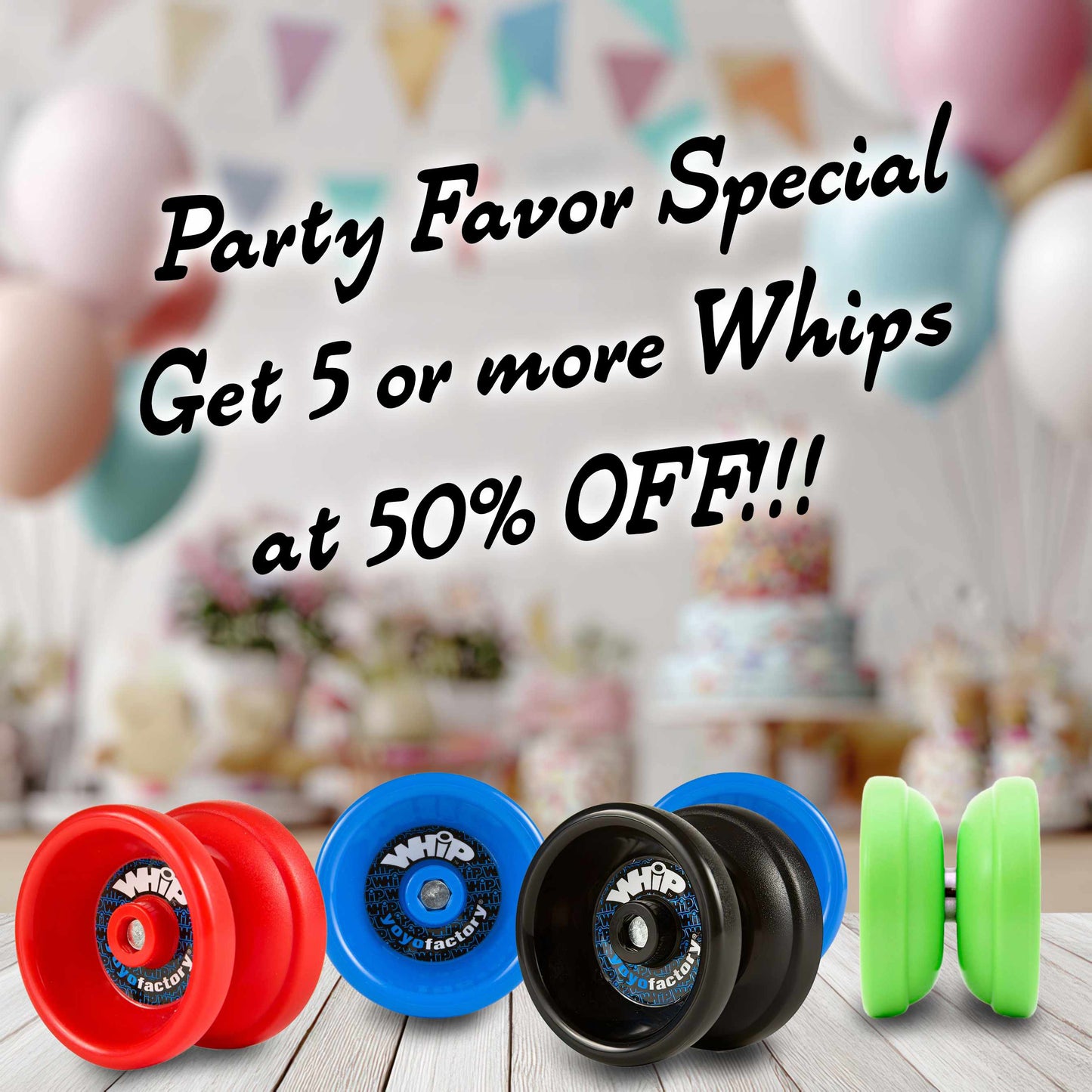 Whip YoYo Party Favors