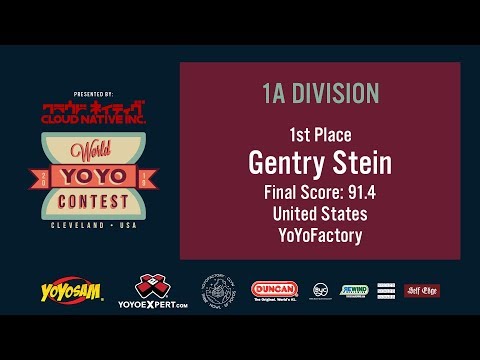 Video of 2019 World YoYo contest Final 1A Division. First place performance. By Gentry Stein. Final Score: 91.4