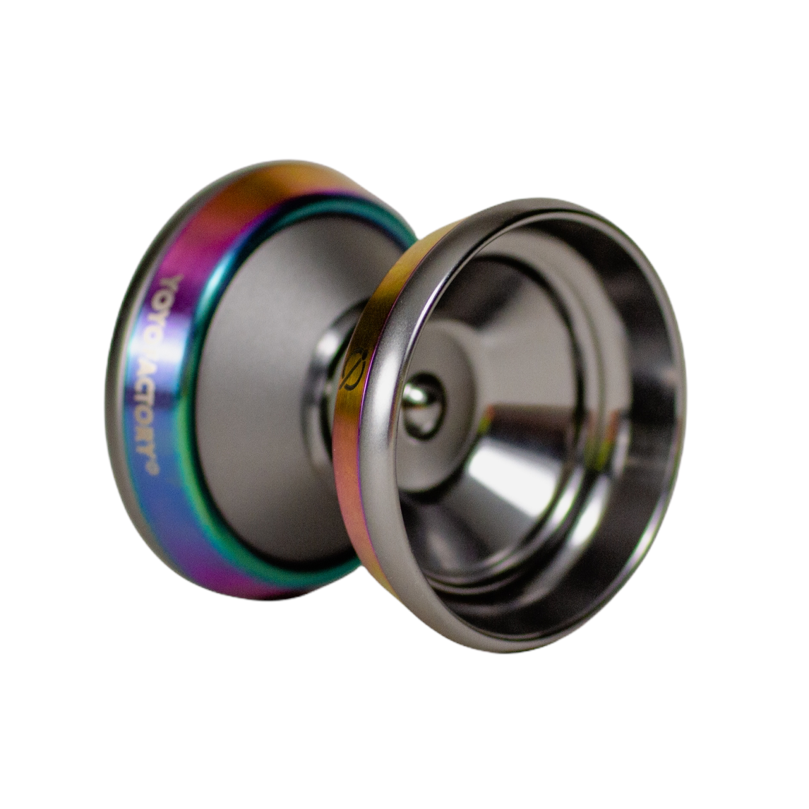 IQ Metal Yoyo charcoal rainbow