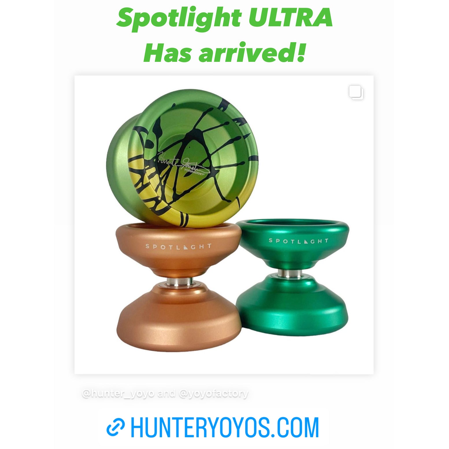 Spotlight Ultra YoYo at hunters yoyos