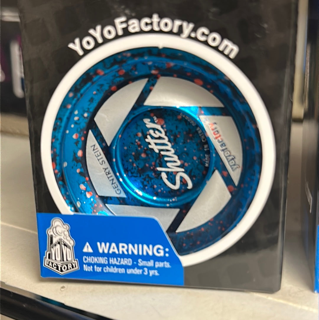 shutter yoyo blue with speckles